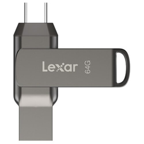Lexar USB ključ JumpDrive Dual Drive D400 64 GB, USB 3.1 Slike