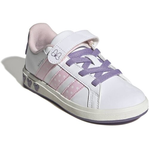 Adidas Patike za devojčice Grand Court Minnie El K, KI9189, Bele Cene