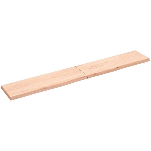  Stenska polica 200x30x(2-4) cm neobdelana trdna hrast Slike