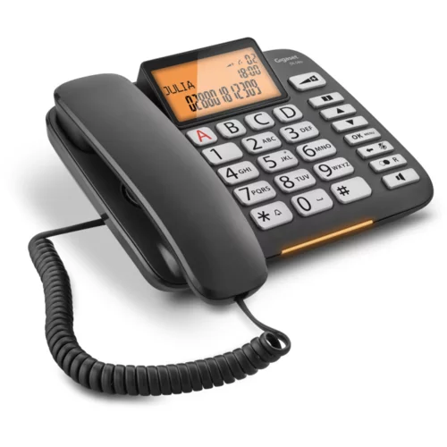 Gigaset DL580 Telefonski analogni klici črni identifikator, (20575945)