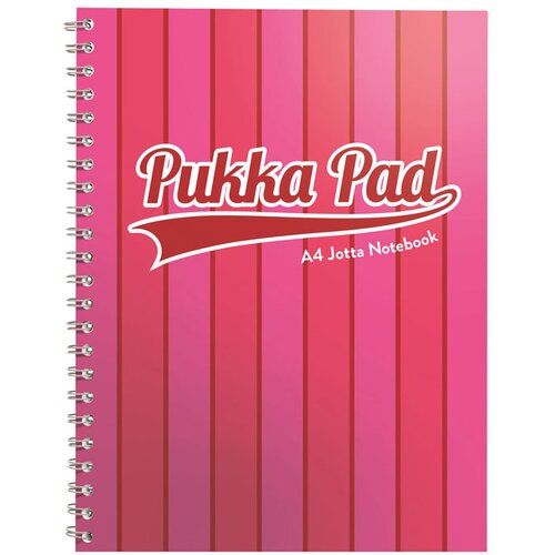  Zvezek Pukka Pad Vogue A4 s špiralo, 100 listov, črte, roza Cene