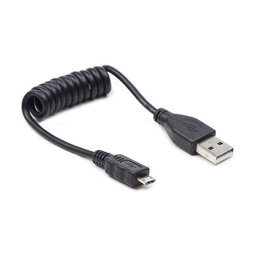  USB 2,0 kabal A-microB 0.6m spiralni, GEMBIRD CC-mUSB2C-AMBM-0.6M Cene