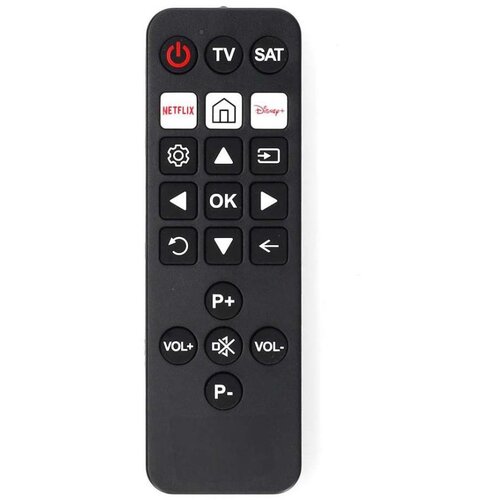 Nedis XL predprogramiran daljinski upravljalnik za TV in SAT 2 napravi z Netflixom in Disney+, Črna, (5000277112) Cene