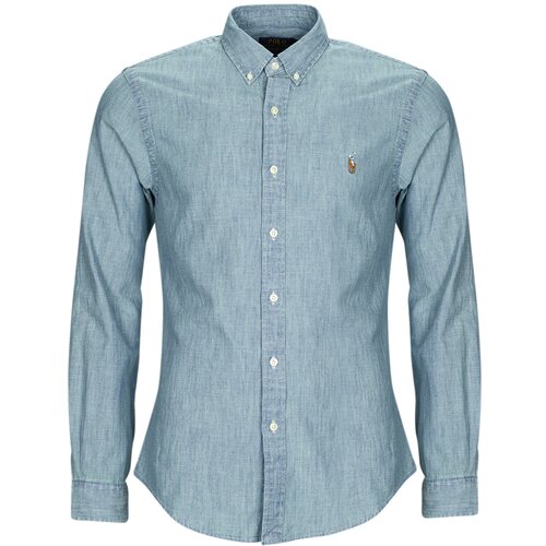Polo Ralph Lauren Srajce z dolgimi rokavi CHEMISE COUPE SLIM EN DENIM Modra Slike