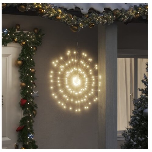 vidaXL Božićna svjetla zvjezdani prasak 140 LED 8 k topla bijela 17 cm Cijene