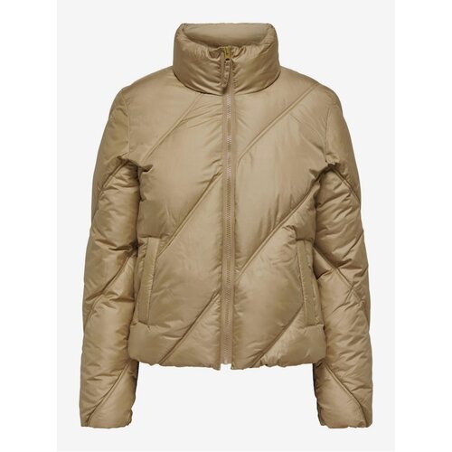 JDY Beige women's quilted winter jacket Verona - Women Cene