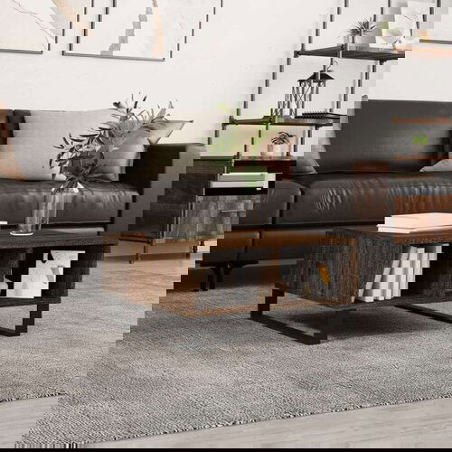  Stolić za kavu smeđa boja hrasta 60x60x30 cm konstruirano drvo Cijene