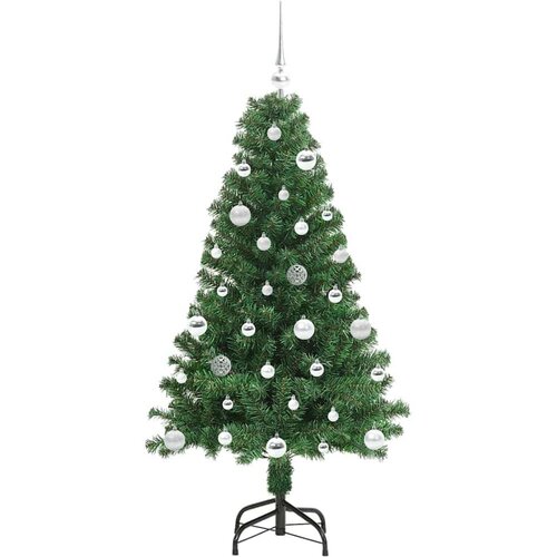 VidaXL Umjetno božićno drvce Zelena 150 cm PVC i Čelik i Plastika Slike