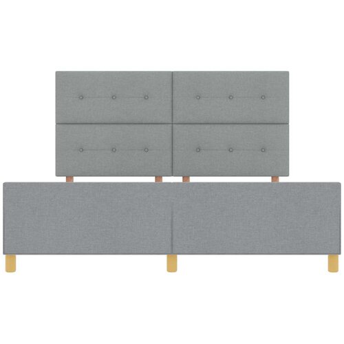 Krevetna konstrukcija Svjetlosiva 180 x 200 cm tkanina Slike