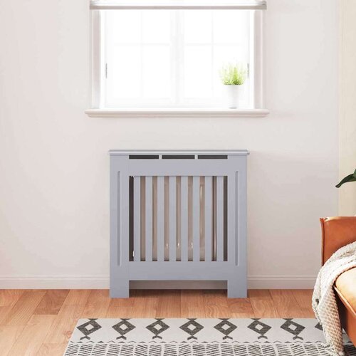 VidaXL pokrivač radijatora 2 pcs siva 78 x 19 x 81.5 cm Slike
