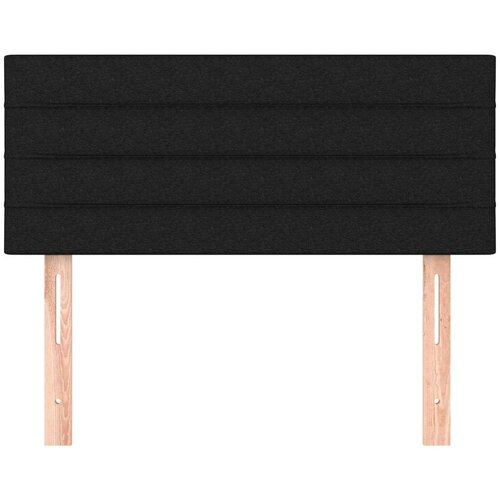  Uzglavlje crno 100x5x78/88 cm od tkanine Slike