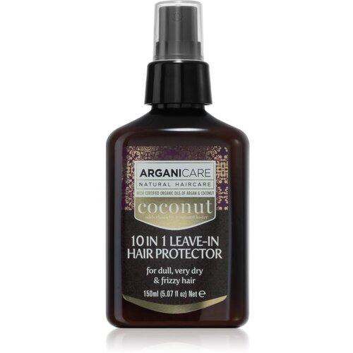 Arganicare coconut 10 in 1 leave-in hair protector krepilna nega brez spiranja za suhe lase 150 Slike