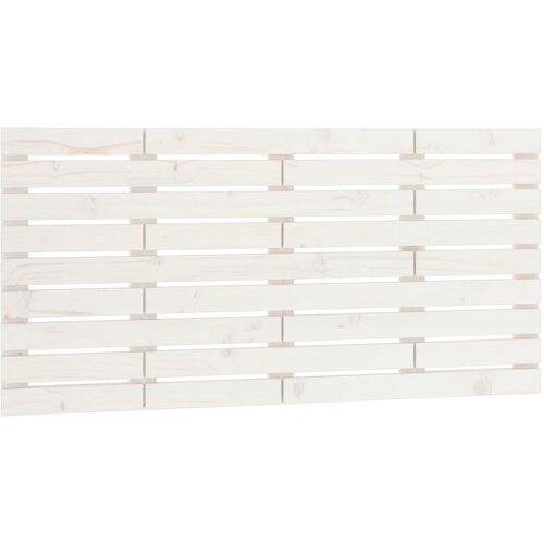Maison Chic stensko posteljno vzglavje - vzglavna omarica - nočna omarica belo 146x3x63 cm trdna borovina, (21706611) Cene