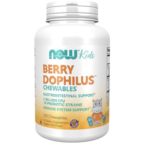 Now Foods Probiotici za djecu BerryDophilus NOW (120 tableta za žvakanje) Cene