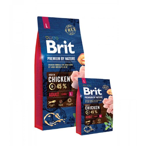 Brit Premium by Nature Adult L - hrana za odrasle pse velikih rasa sa piletinom (3kg, 15kg) 3kg Cene