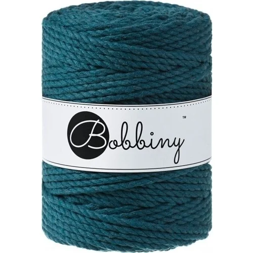 Bobbiny 3PLY Macrame Rope 5 mm Peacock Blue Konac