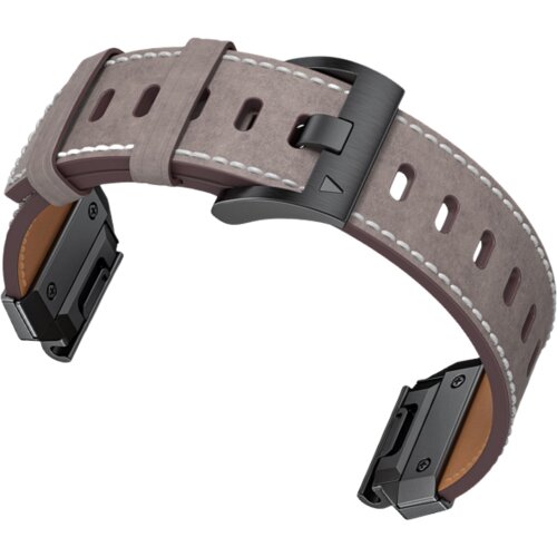 INF Usnjen pa&scaron;ček za uro Garmin Fenix 8/7X/7/6/5/965 Gray 26 mm, (21741672) Cene