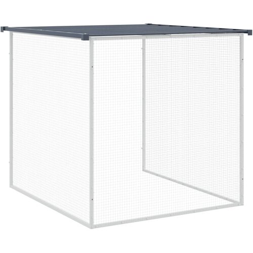  Kavez za koko&amp;scaron;i s krovom antracit 603x98x90 cm pocinčani čelik Slike