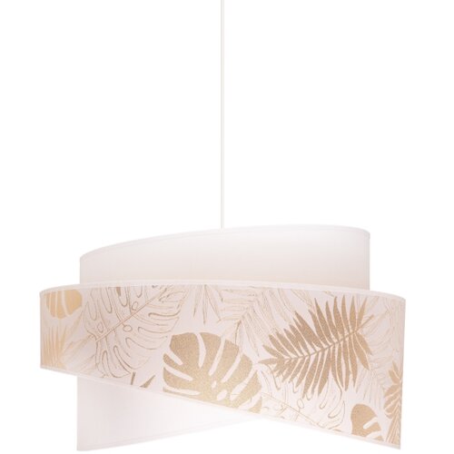  Duolla - Viseći luster na sajli BROOKLYN 1xE27/40W/230V, prečnik 50 cm, bela/mesing Slike