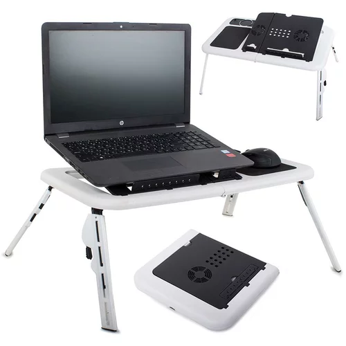  Sklopivi univerzalni rashladni stol i podloga za prijenosno računalo 2x ventilator 1x USB