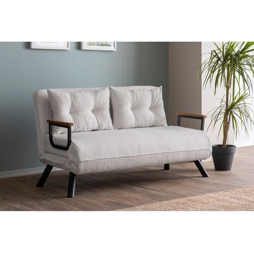 Atelier Del Sofa Dvosjed, Sando 2-Seater - Teddy Fabric - Cream Slike