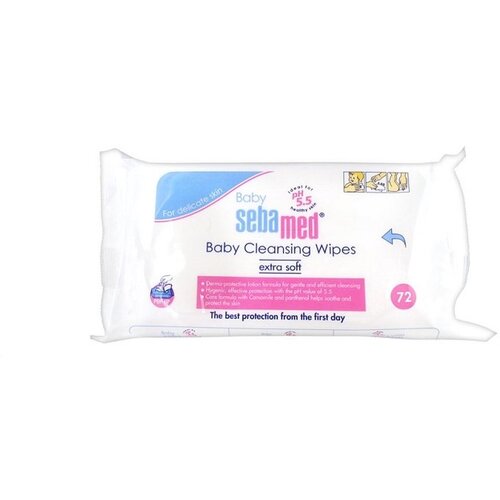 Sebamed Baby Cleansing Wipes With Panthenol mokri robčki s pantenolom 72 ks Cene