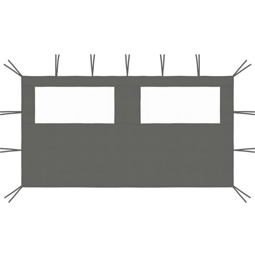  3070423 Gazebo Sidewall with Windows 4x2 m Anthracite (315312) Slike