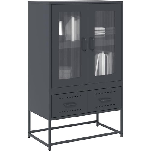  Visoka komoda antracit 68x39x111,5 cm od čelika Cijene