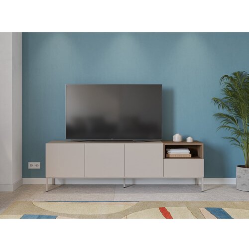 Marckeric Kremno bela TV omarica 180x55 cm Cailin &amp;ndash; Slike