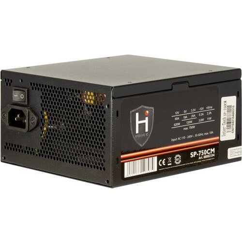 Inter-tech HiPower SP-750CM power supply unit 750 W 20+4 pin ATX ATX Black Cene