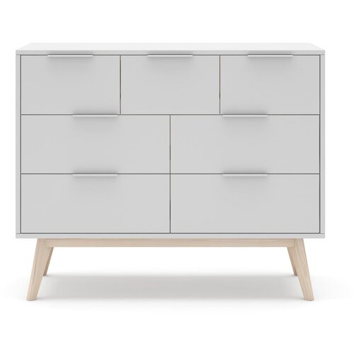 Marckeric Bijela niska komoda 120x83 cm Campus - Slike