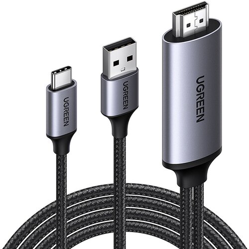 Ugreen ADAPTER HDMI NA USB-C 4K 60HZ 5V 1A ZA ZDRUŽLJIVE TVS PRENOSNIKE, (5000292977) Slike