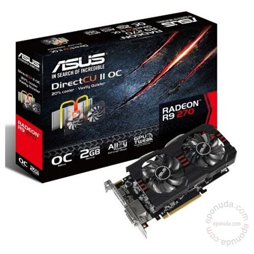 Asus R9270-DC2OC-2GD5 - AMD Radeon R9 270 OC 2GB GDDR5 grafička kartica Slike