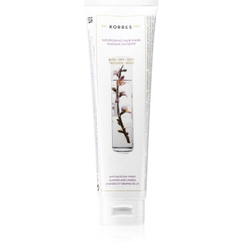 Korres Almond & Linseed hranilna maska za suhe in poškodovane lase 125 ml Cene