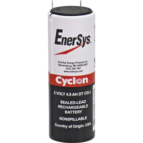 EnerSys hawker cyclon dt 0860-0004 svinčeni akumulator 2 v 4.5 ah svinčevo-koprenast (&amp;oslash; x v) 34 mm x 103 mm plo&amp;scaron;čati vtič 4\,8 mm brez vzdrževanja\, zvite celice\, obstojnostni cikel\, nizko, (20438662) Slike