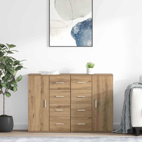  Komode s ladicama Corona 2 pcs Umjetnički hrast 59 x 39 x 80 cm Cijene