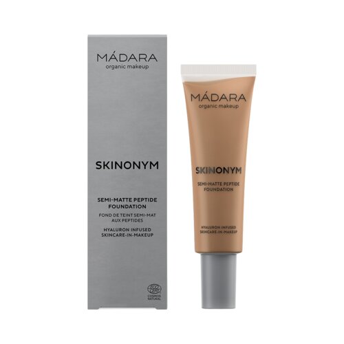 MÁDARA Organic Skincare SKINONYM Semi-Matte Peptide Foundation - 70 Caramel Cene