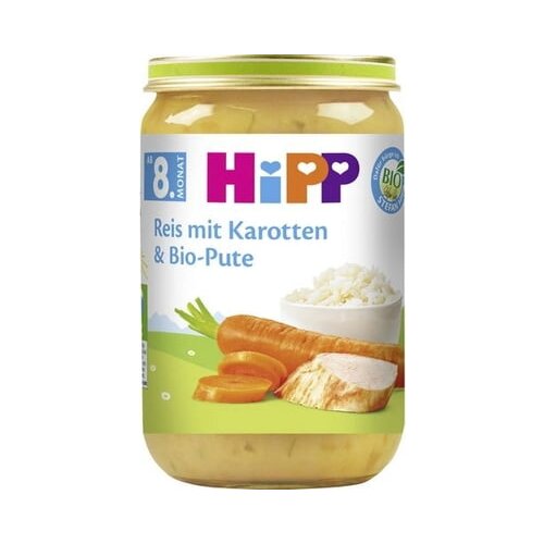 BIO otroška hrana - riž s korenjem in puranom Cene