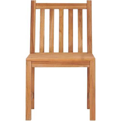  Vrtni blagovaonski set od 5 dijelova 140 x 80 cm masivno tikovino drvo Slike