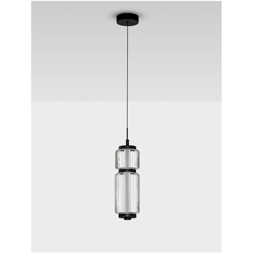 Nova Luce Mat črna steklena LED viseča svetilka &amp;oslash; 12 cm Liesa &amp;ndash; Slike