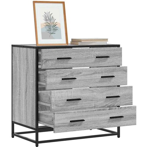 VidaXL Ormarić s ladicama Siva Sonoma 70x41x70 cm Konstruirano drvo Slike