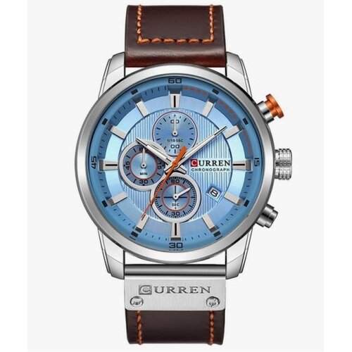 Curren 8291 mu&amp;scaron;ki sat silver blue ( 8291 silver blue ) Slike