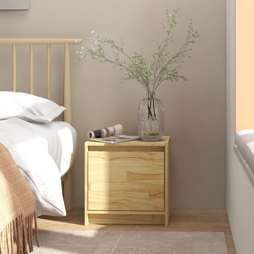 VidaXL noćni ormarić 40 x 30,5 x 40 cm od masivne borovine Slike