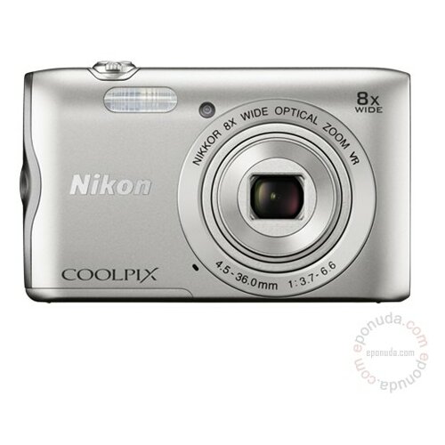 Nikon COOLPIX A300 (Srebrna) digitalni fotoaparat Slike