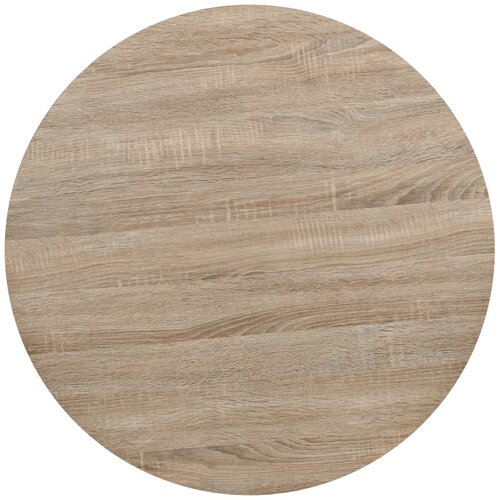  Okrugli stol za bistro od MDF-a i čelika 80x75 cm boja hrasta Slike