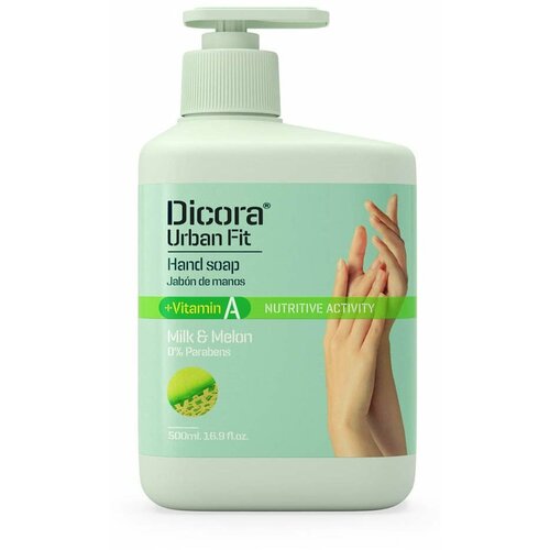 Dicora tečni sapun za ruke sa vitaminom a, mlekom i dinjom 500ml Slike