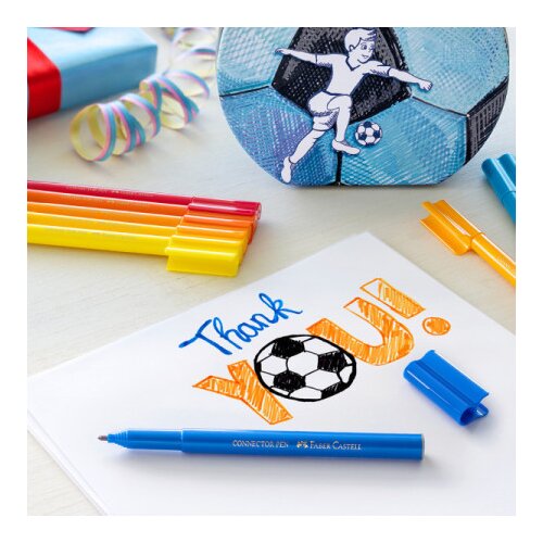 Faber flomasterji connector faber-castell fudbal 33 kos Cene
