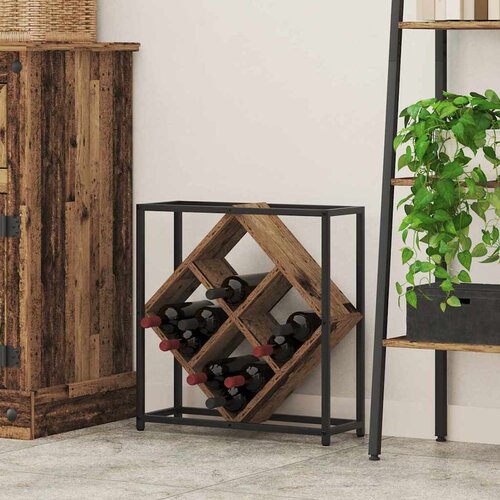 Stalak za vino Staro drvo 51 x 18 x 52,5 cm Konstruirano drvo Cijene