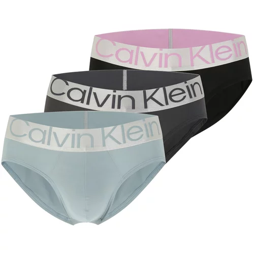 Calvin Klein Underwear Spodnje hlačke svetlo modra / antracit / črna / srebrna