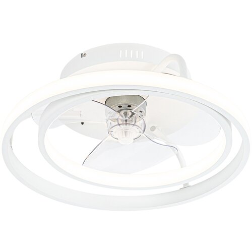 QAZQA Stropni ventilator bel vklj.LED z daljinskim upravljalnikom - Kees Cene